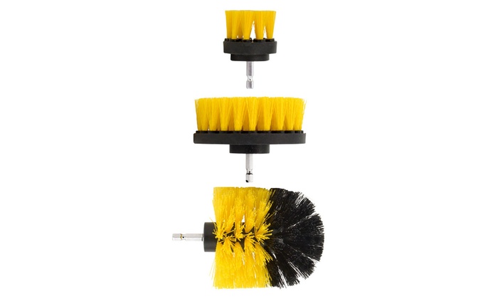 All Purpose Power Scrubber Drill Cleaning Brush Kit (3-Piece) | Groupon