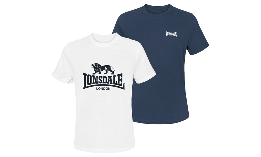 Image 8: Set da 2 T-Shirt da uomo Lonsdale