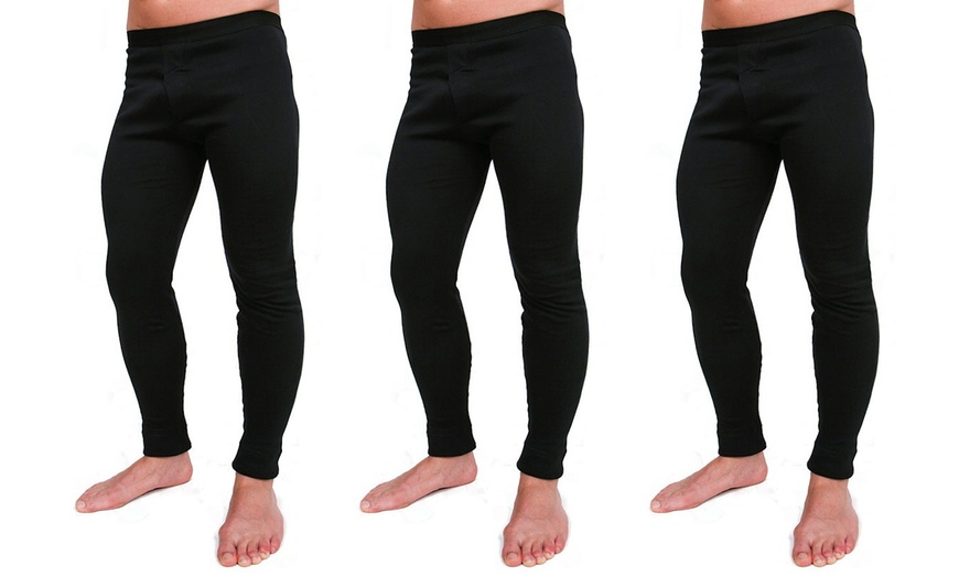 Image 4: Lot de 3 pantalons chauds en coton  