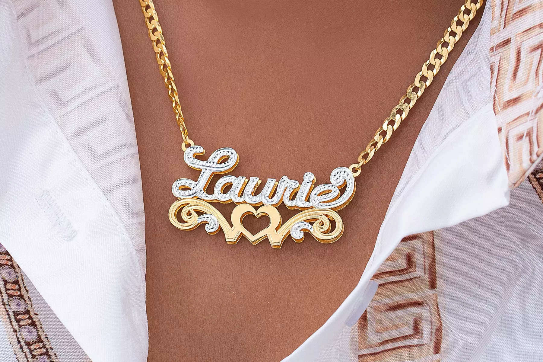 Custom Name Necklace Double Plated (Up to 75% Off)