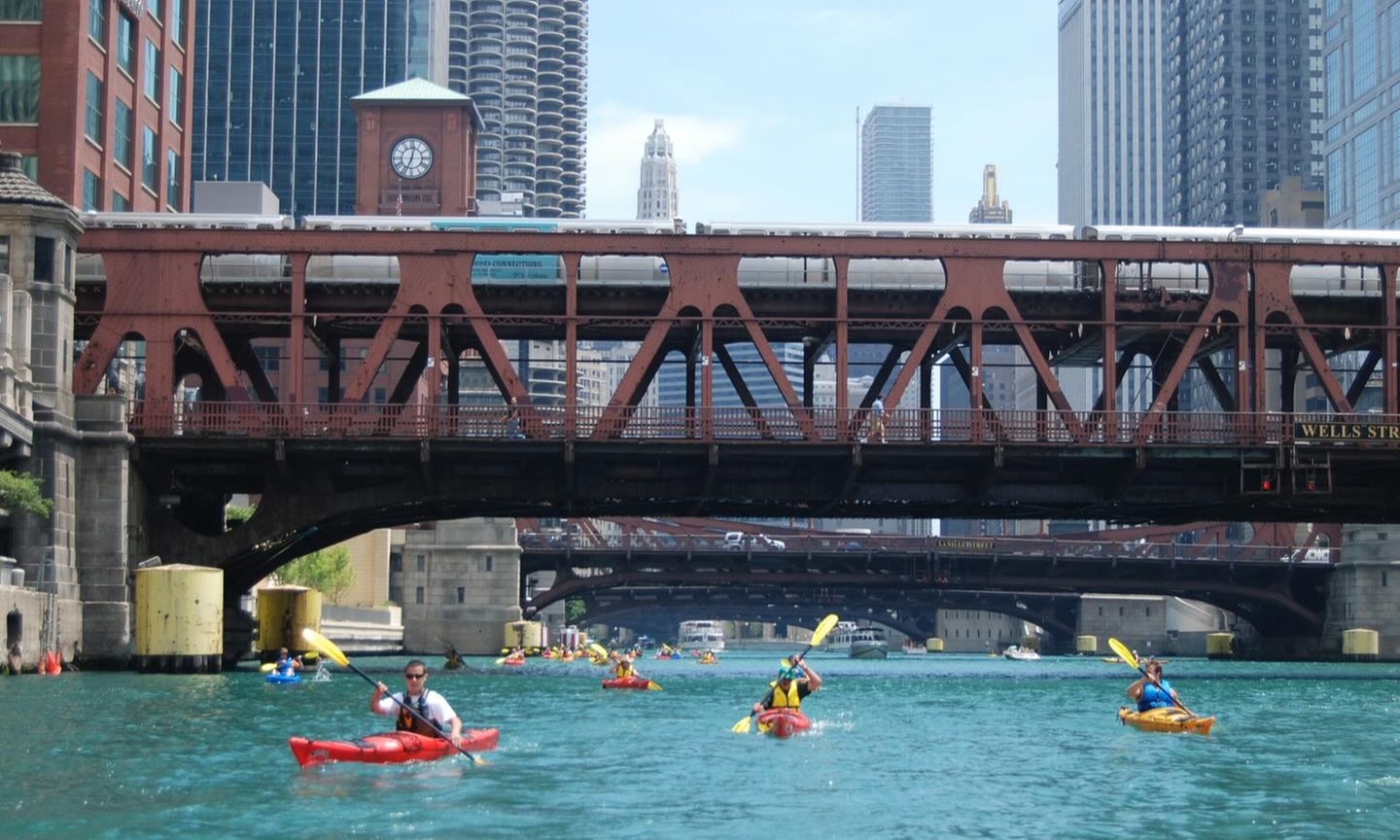 Chicago River Sunset or Architectural Kayaking Tour with Kayak Chicago