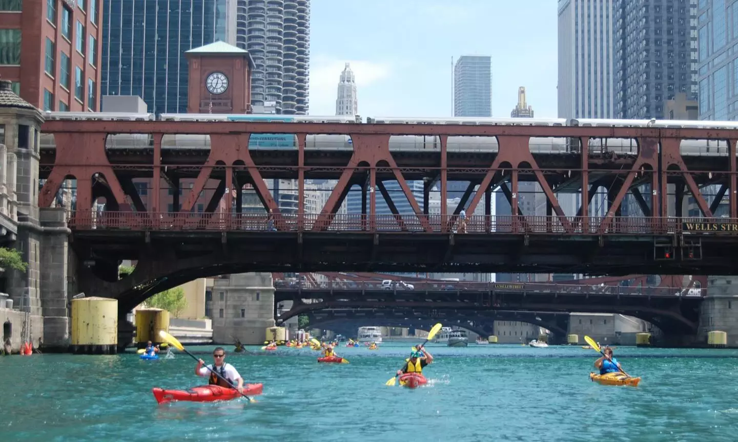 Chicago River Sunset or Architectural Kayaking Tour with Kayak Chicago