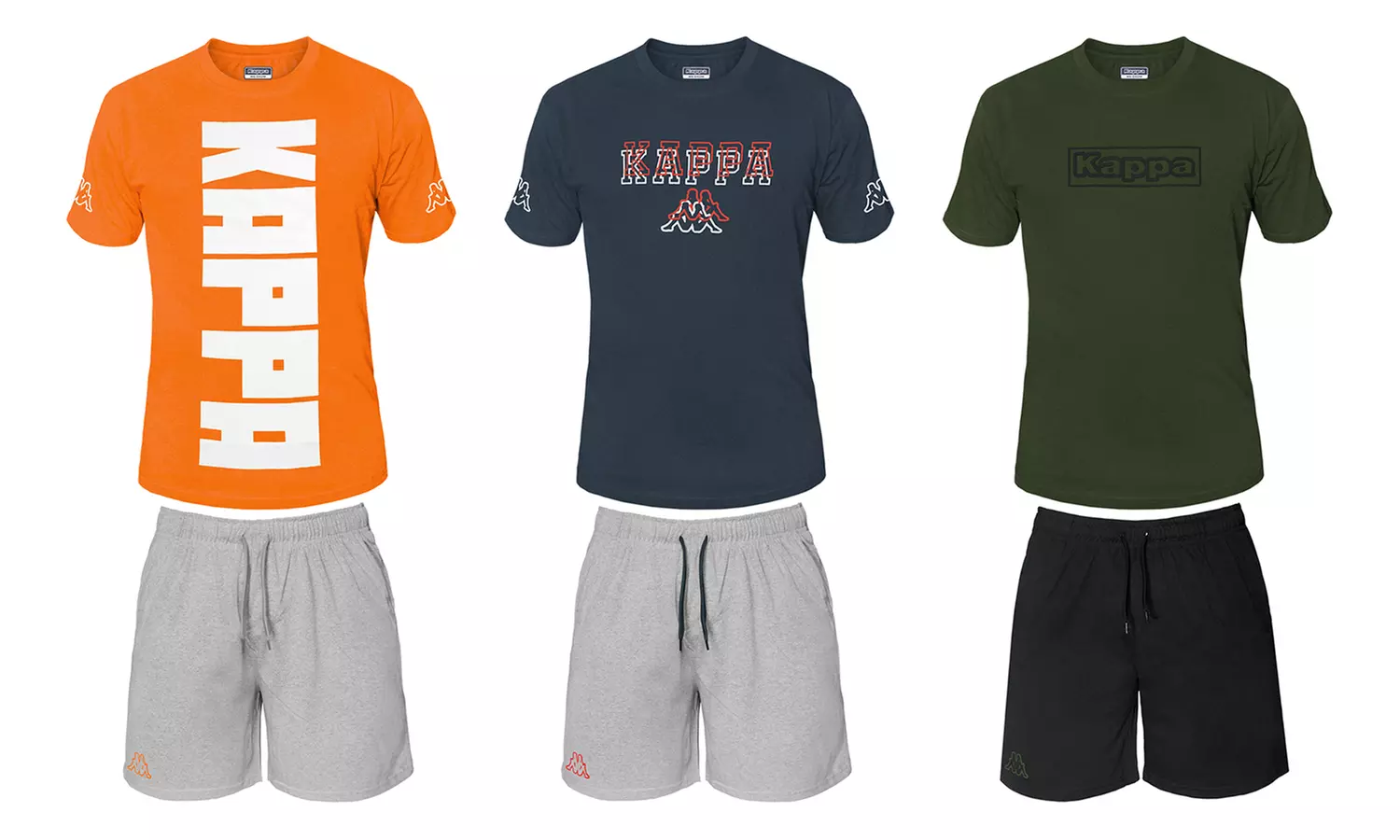 Completo uomo Kappa corto in cotone Jersey