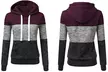 Sweat capuche femme tricolore - Second Medium