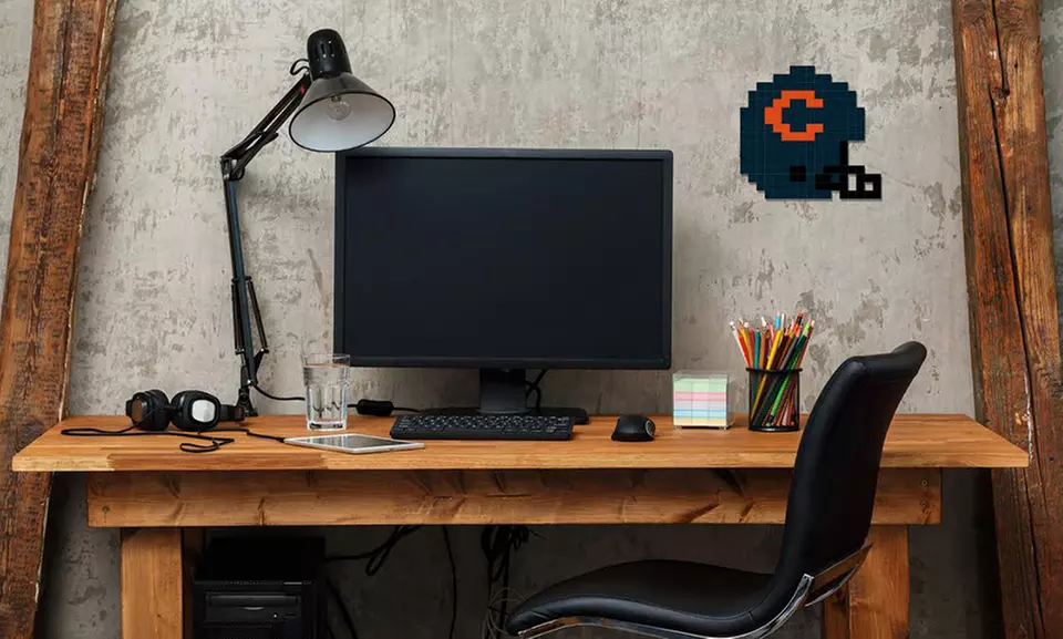  Football Helmet Pixel Art Wall Decals    - Primary Image
