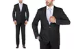 Verno Men's Classic Fit Pinstripe Suit (2-Piece) - Second Medium