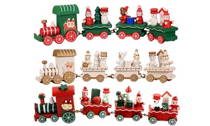 Christmas Wooden Train Ornament