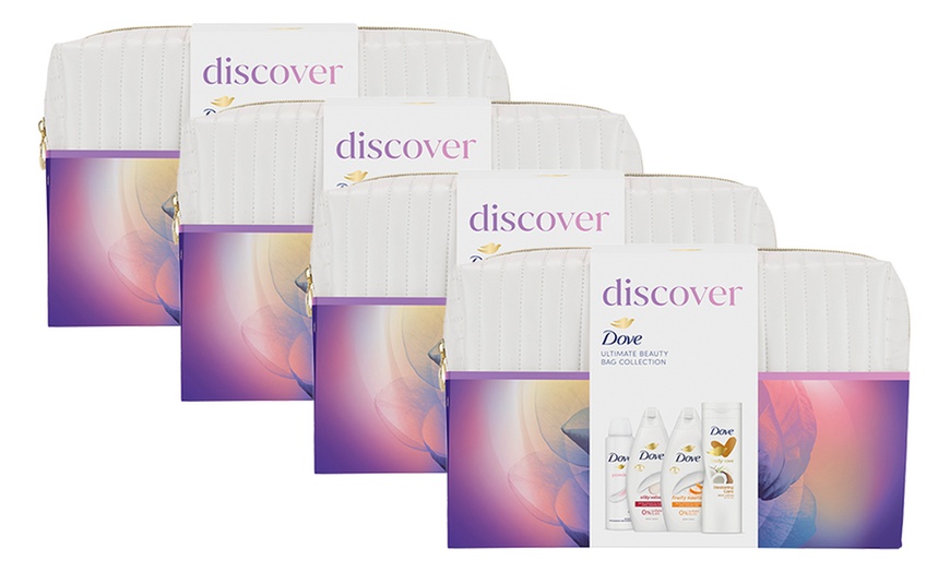 Image 6: Upto Four Packs of Dove Four-Piece Gift Sets for Her with Beauty Bag