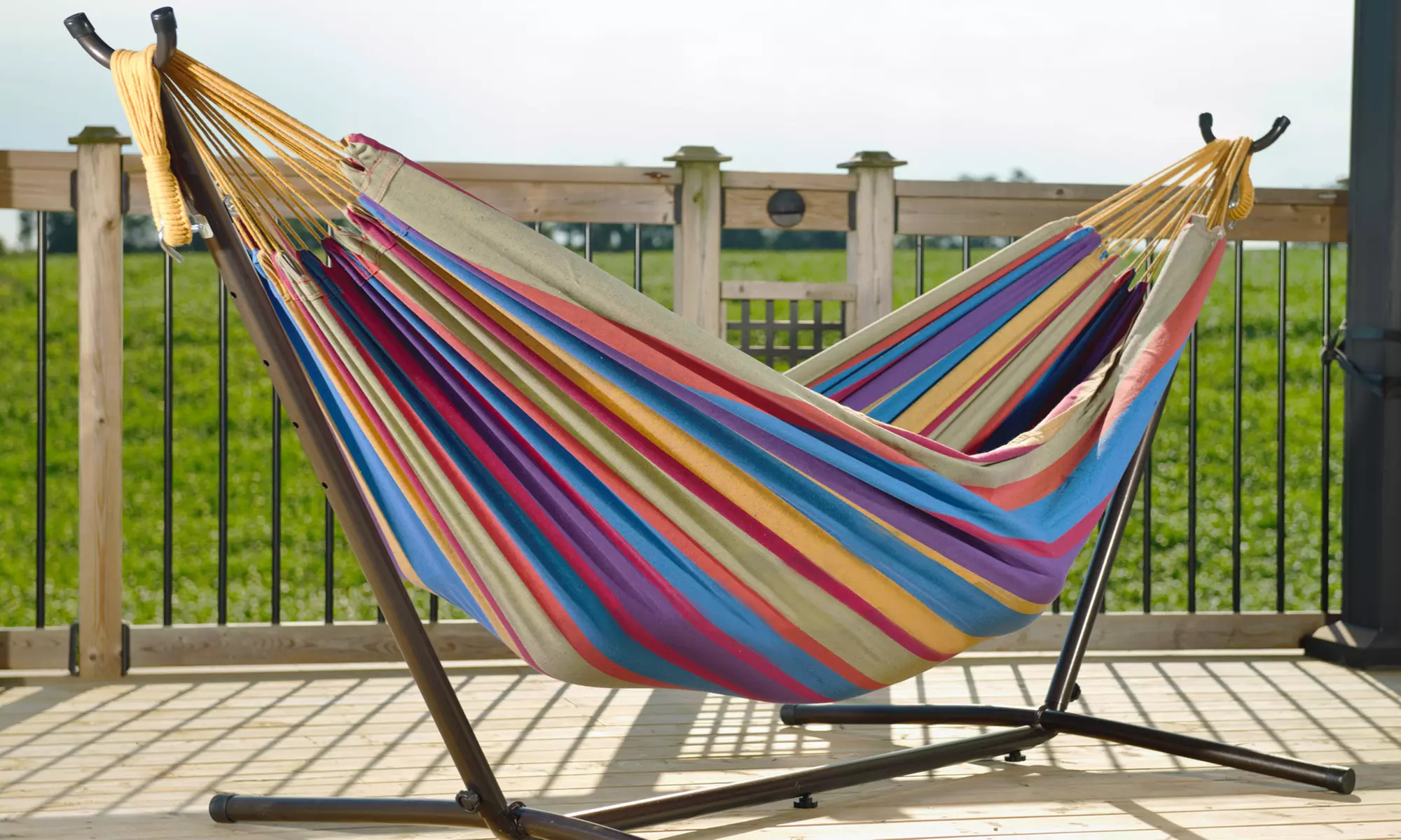 Vivere 9 Ft. Double Hammock with Stand - Primary Image