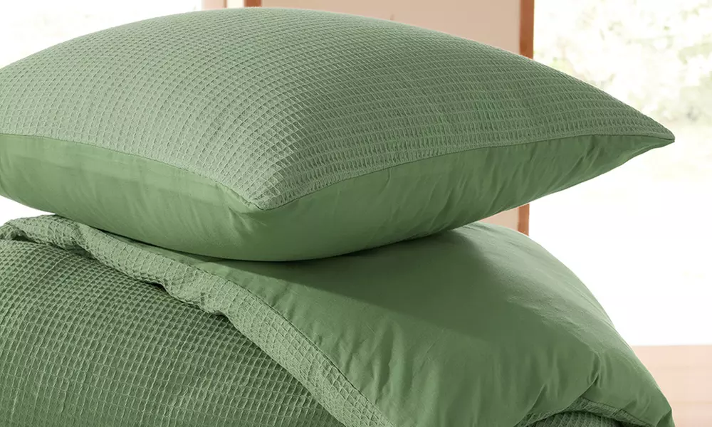 Honingraat katoenen dekbedovertrek set