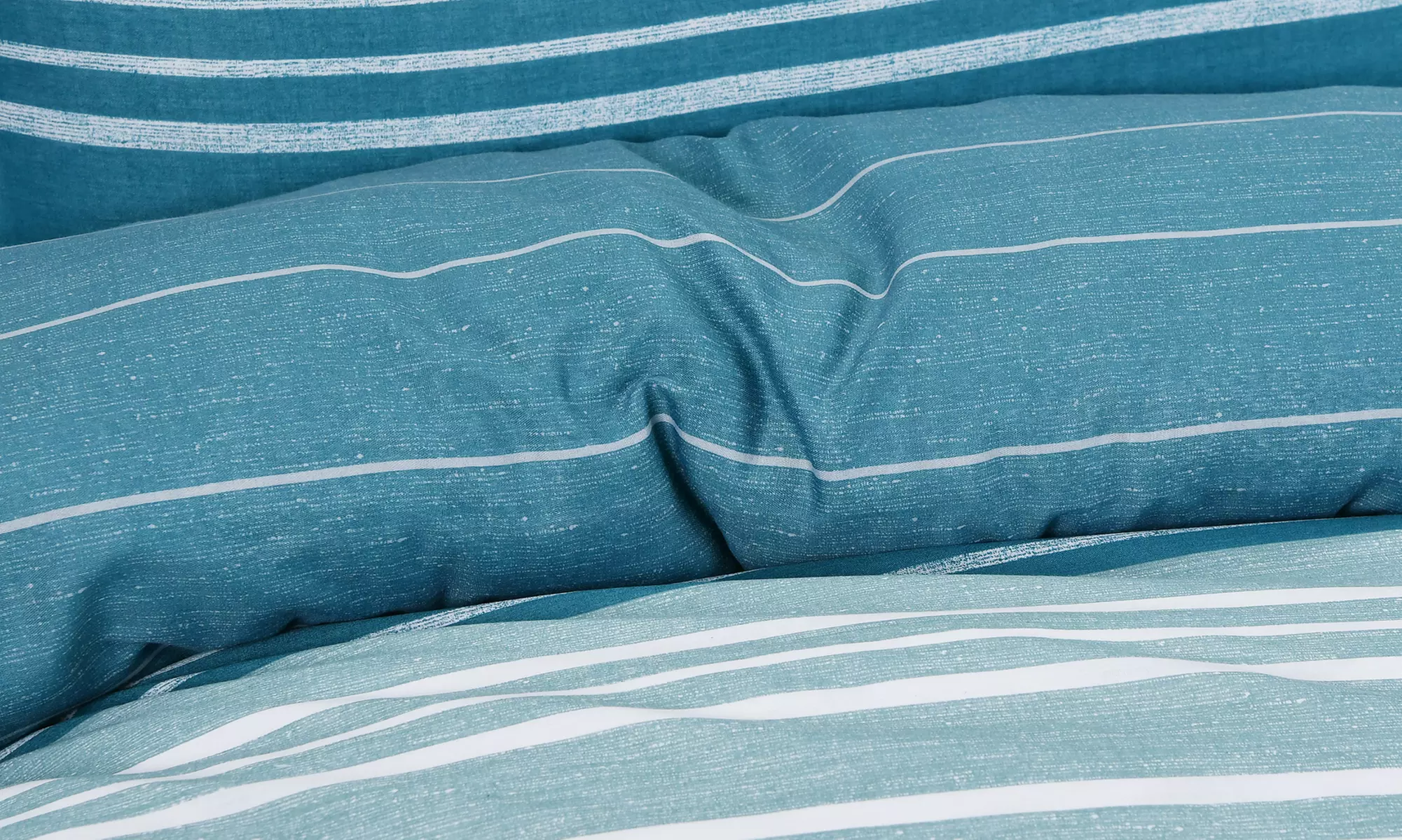 Smart Living Reversible Textured Stripe Duvet Set