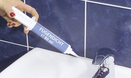 Silicone sigillante per fughe bianco da 80 ml, Wenko