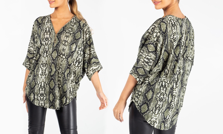 Image 3: Women's Snake Print Top