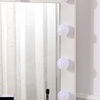 Image 5: White Hollywood Dressing Table with Lighted Mirror