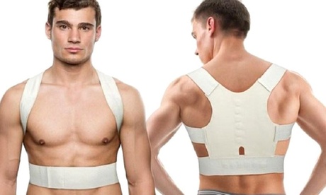 Fascia di sostegno unisex con 12 magneti 960, per correggere la postura della schiena e delle spalle