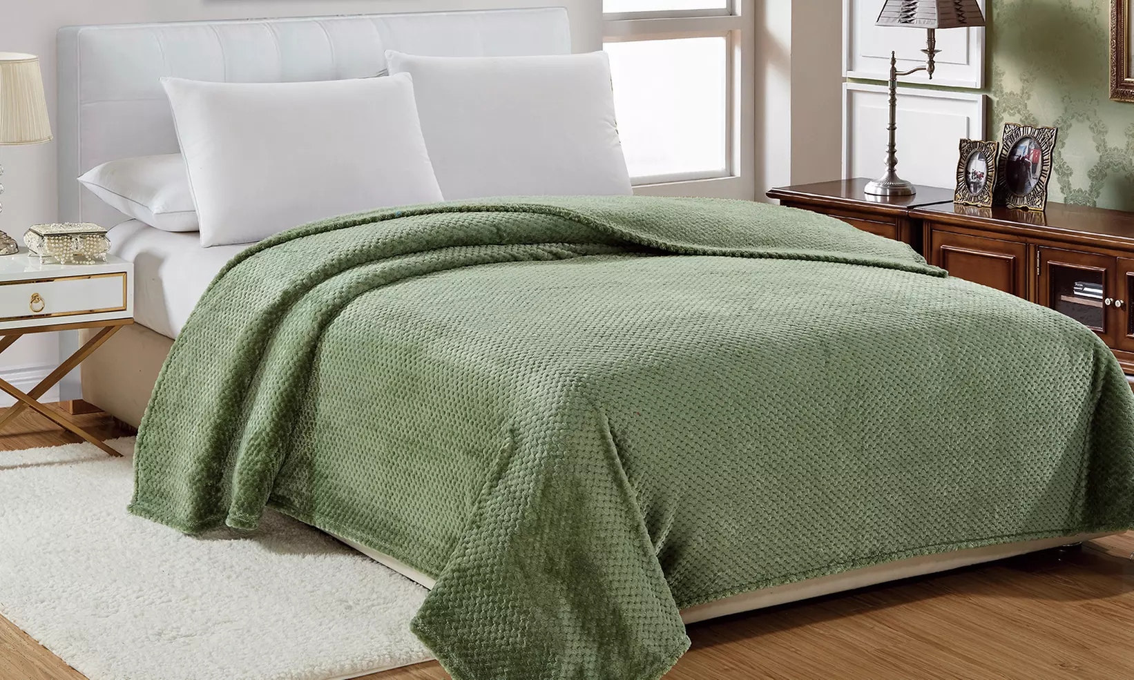 Luxury Home Oversized Ultra Soft Popcorn Blanket - Primary Image