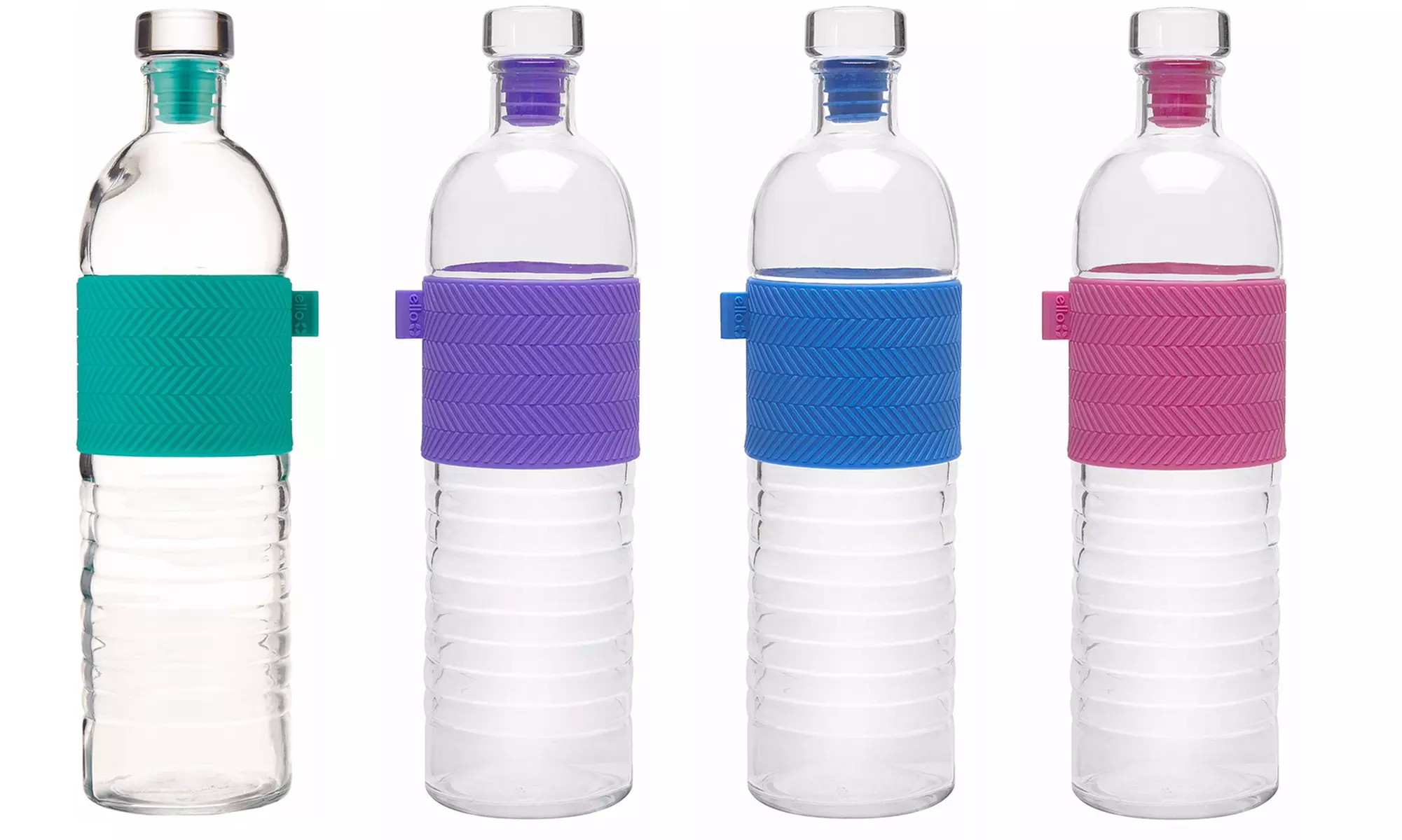 Ello Percy 22 Oz. BPA-Free Glass Water Bottle with Stopper (2-Pack) - Primary Image