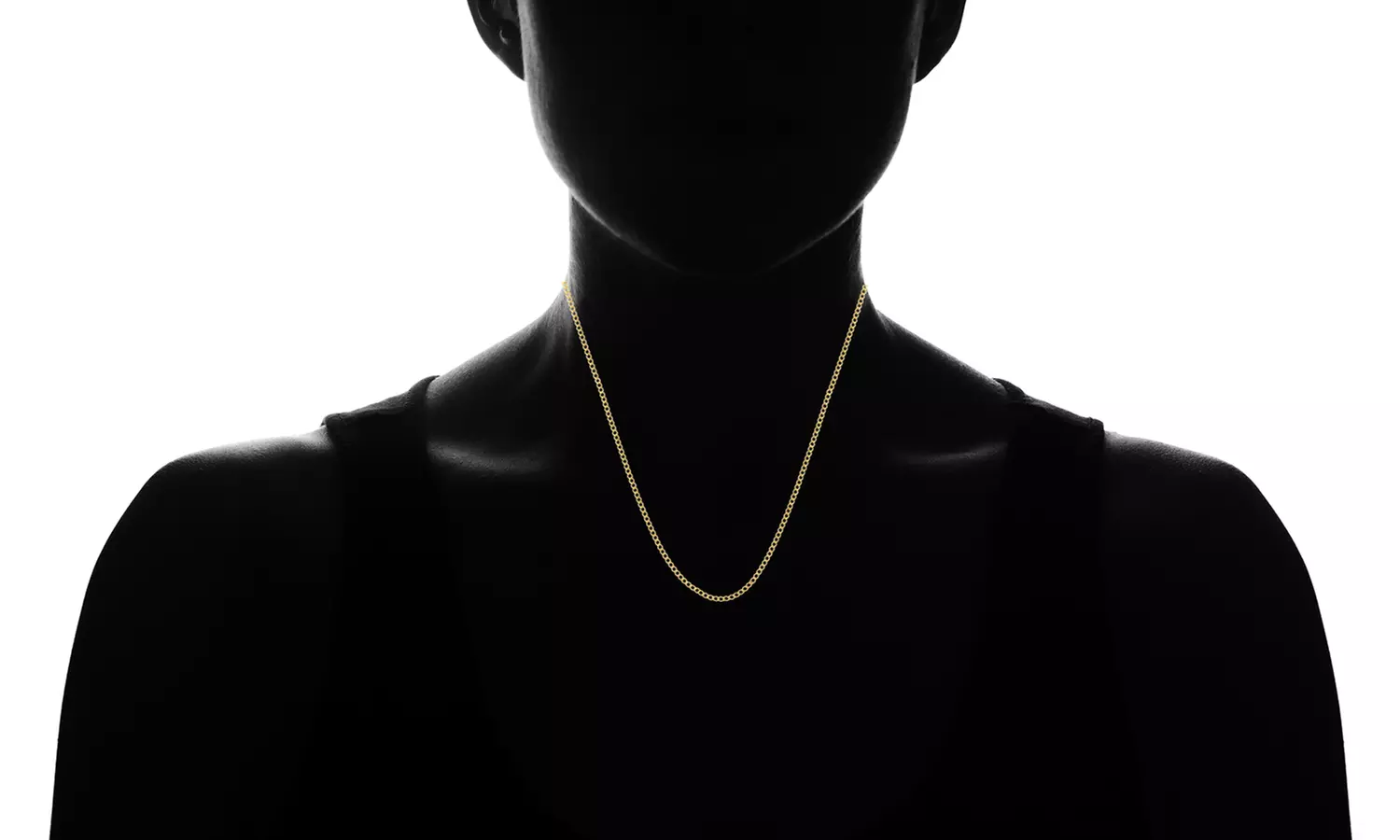 14K Gold 2MM Italian Cuban Chain Necklace by Moricci - Second Medium