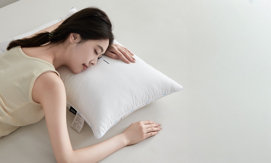 Image 20: Pure Cotton Luxury Hotel Pillow Duo
