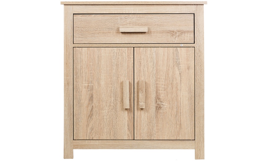 Image 8: Wood Veneer Bedside Cabinets