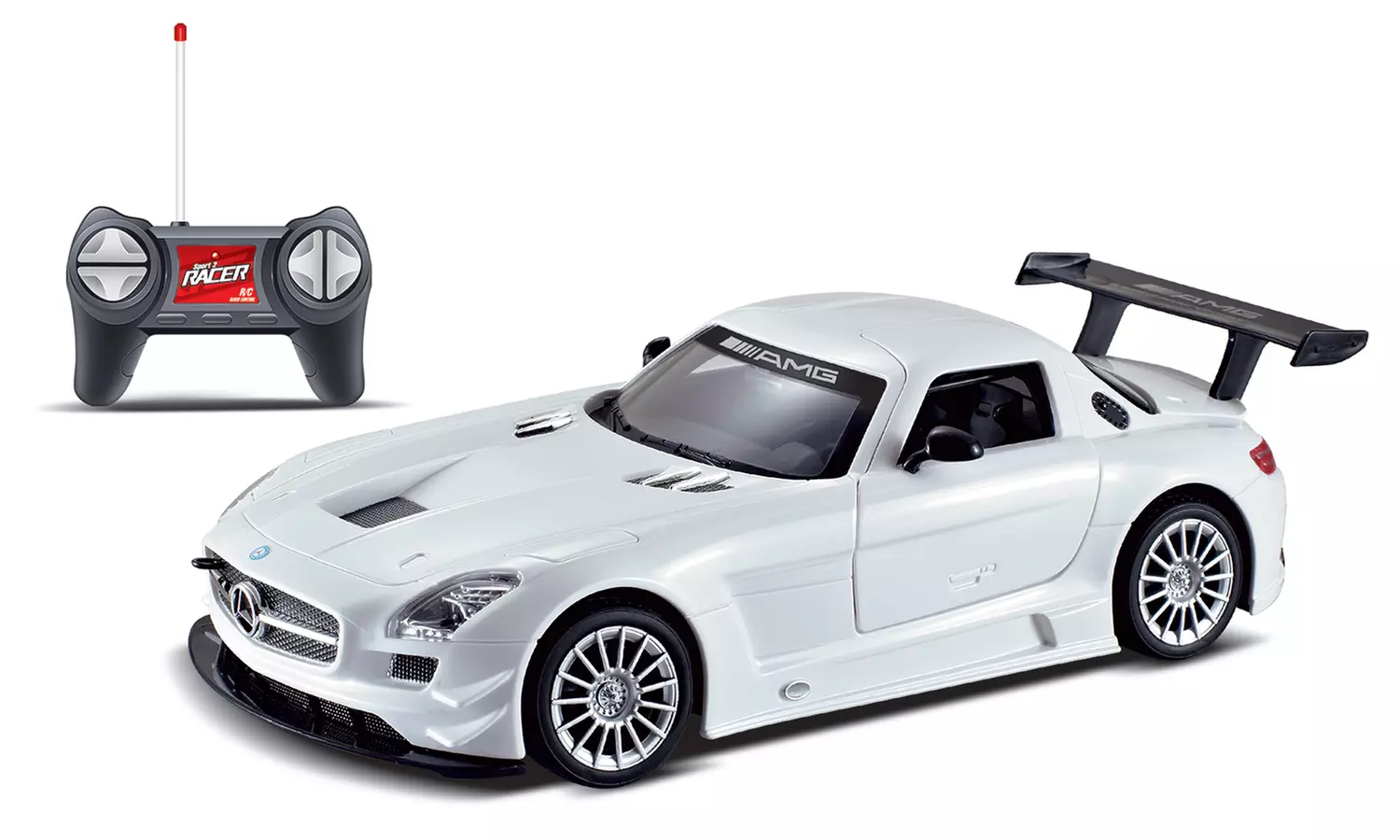 Voiture radiocommandée Mercedes SLS AMG 1/16 ou 1/24 avec piles, prête à offrir - Second Medium