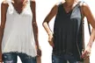 1 ou 2 tops pour femme liseret dentelle, col V - Second Medium