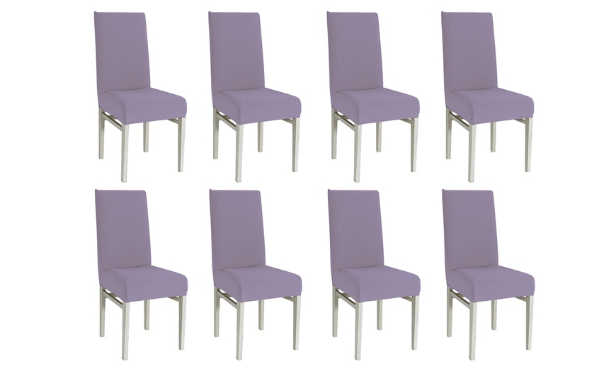 Image 28: 1, 2, 4, 6 ou 8 housses de chaise élastiques