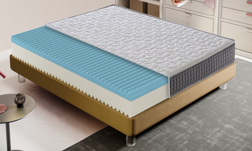 Image 1: Materasso Memory foam massaggiante zone differenziate