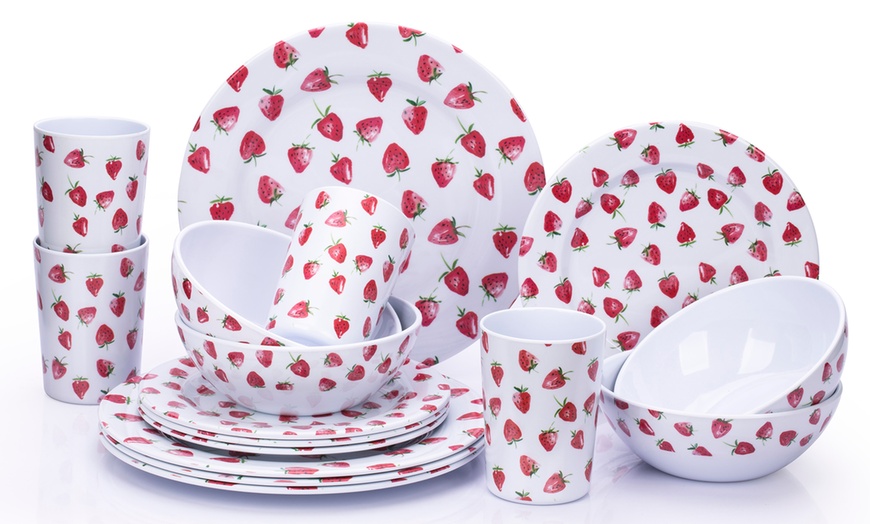 Image 5: 16-Piece Melamine Dining Sets