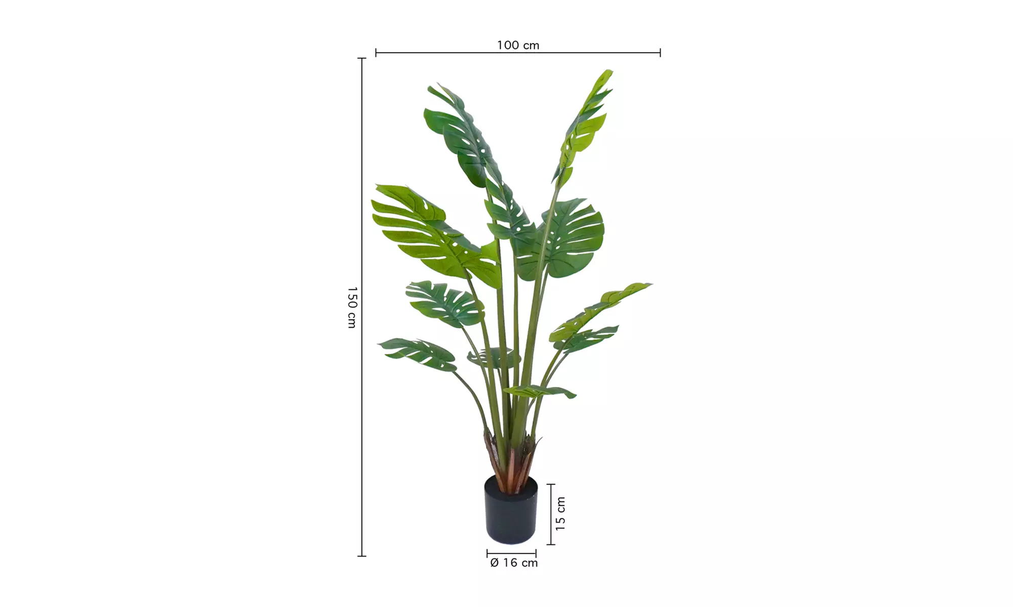 Collezione di piante finte da interno