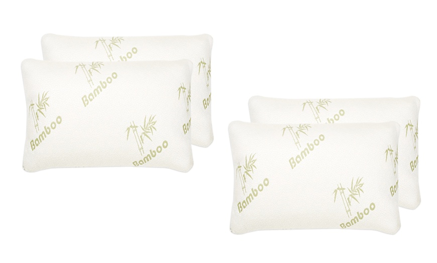 Image 1: Two or Four Bamboo Extract Bounce-Back Pillows