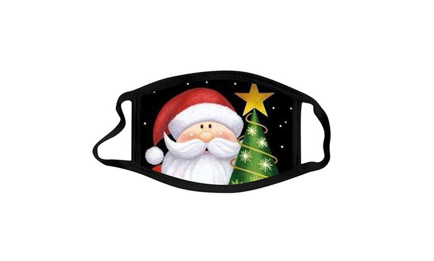 Image 4: Up to Six Adults' and Kids' Reusable Christmas-Themed Face Masks