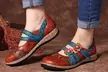Paire de chaussures plates avec motif floral vintage pour femmes, coloris au choix - Image 7