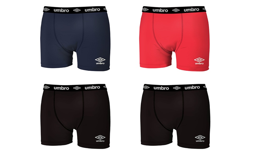 Image 17: Umbro Men's Boxers Multi-Pack