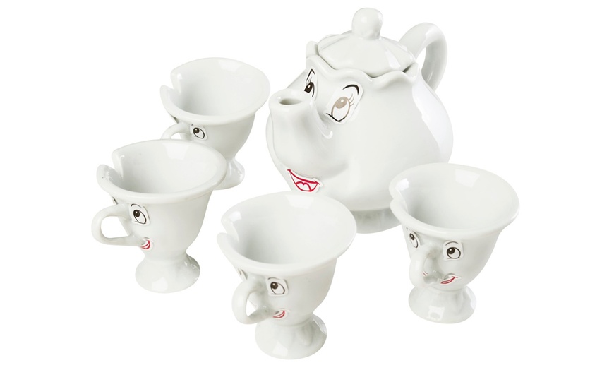 Image 7: Beauty and The Beast Tea Set