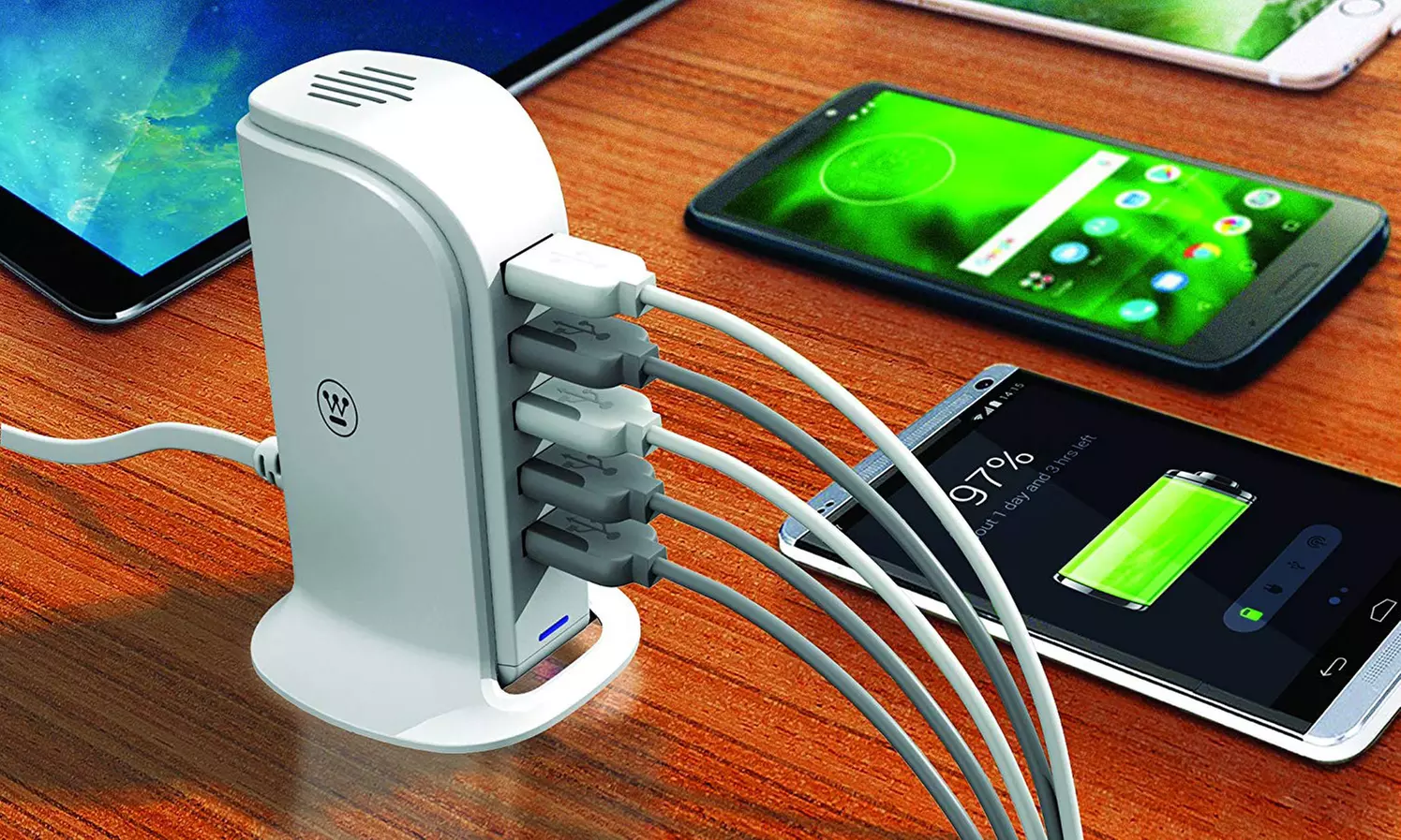 Westinghouse 5-Port USB Smart Charging Tower - Primary Image