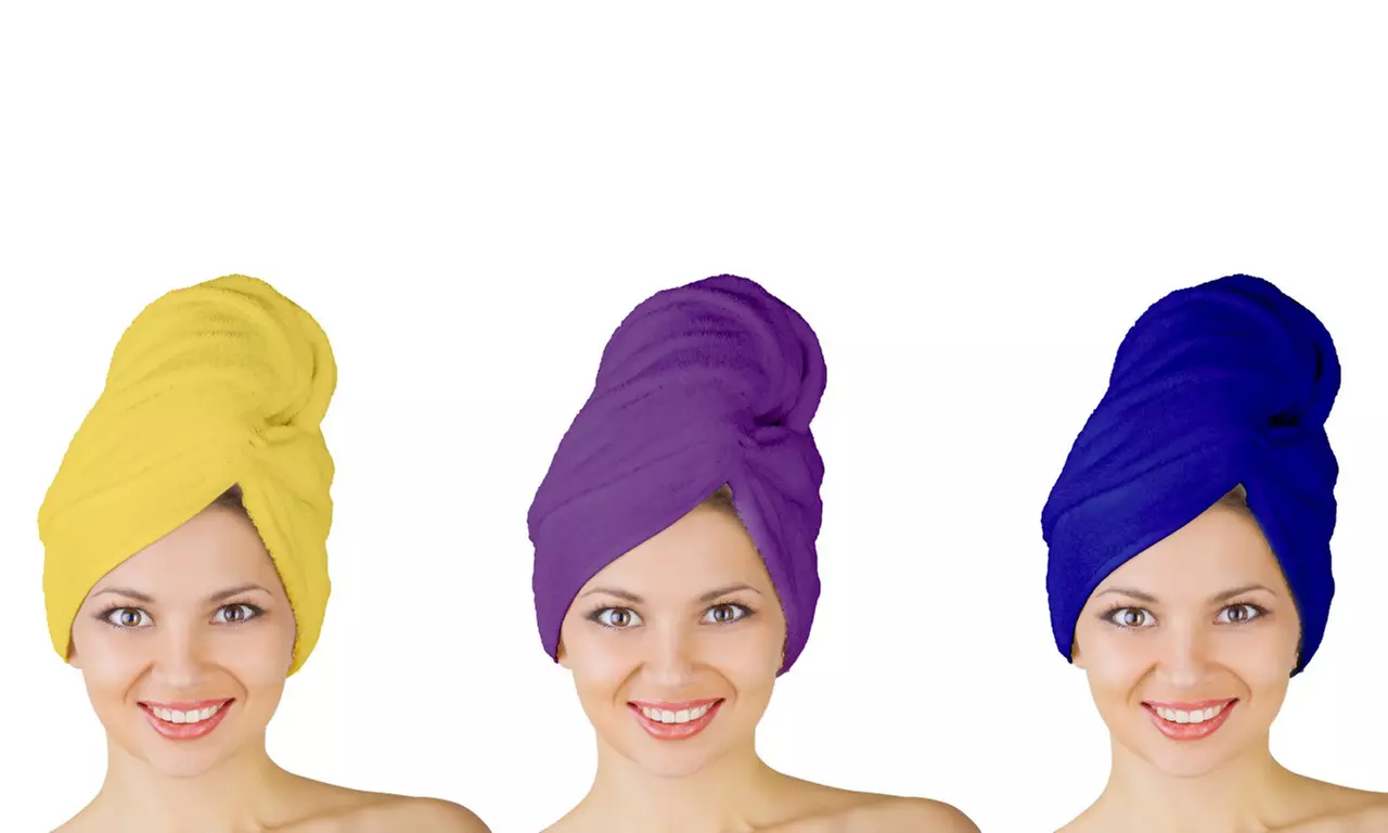 Microfiber 123 Hair Drying Turban - Primary Image