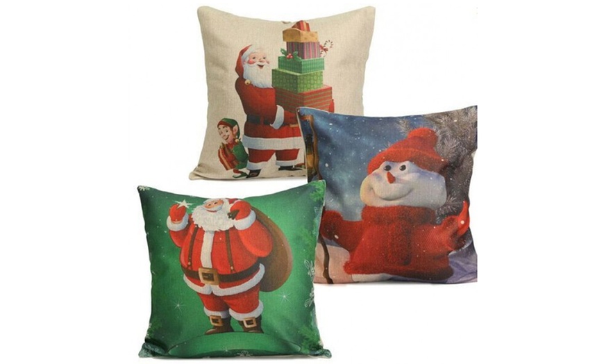 Image 1: Christmas Cushion Covers 