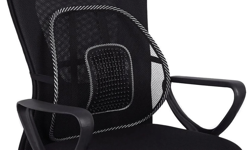 Image 1: Mesh Back Chair Support