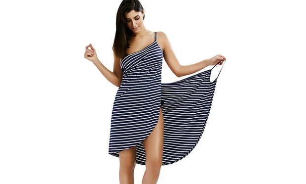 beach throw over dress