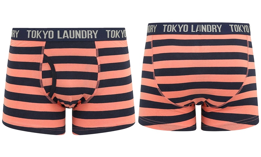 Image 12: Two-Pack of Tokyo Laundry Men's Stripe Print Boxers