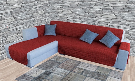 Copridivano maculato con un massimo di 4 posti, penisola da sinistra o destra, disponibile in vari colori