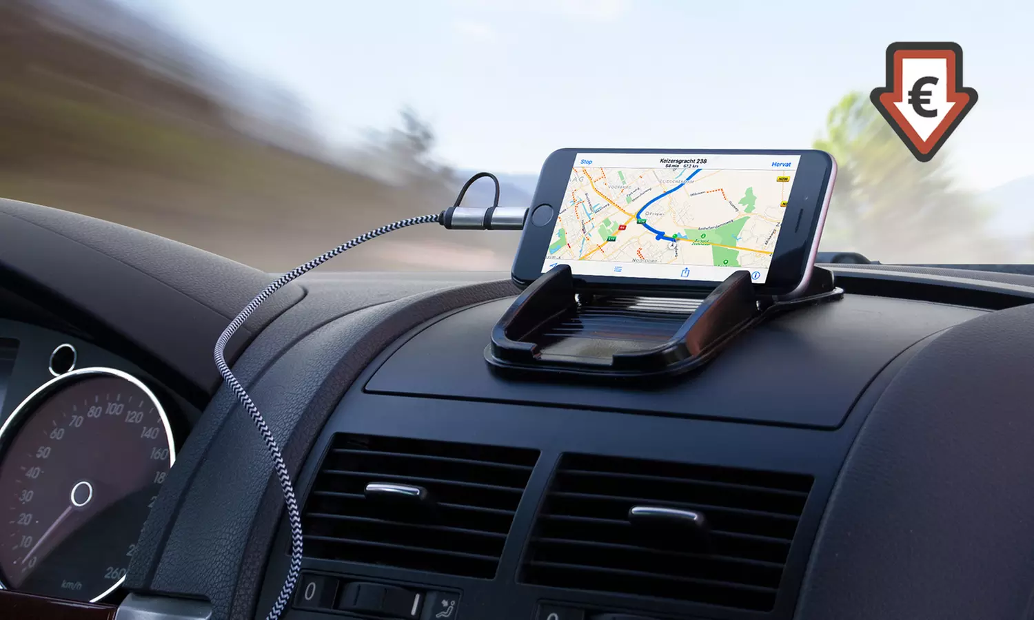 Sinji antislip telefoonhouder voor in de auto - Primary Image