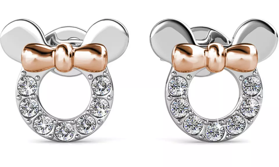 1 ou 2 paires de boucles d'oreilles Mickey ornées de cristaux Swarovski® - Primary Image