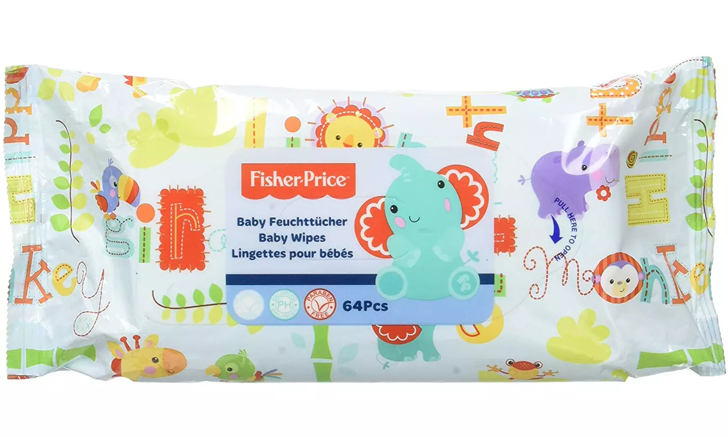 480 Pampers Baby Feuchttücher, 64 Fisher-Price Feuchttücher und Fisher-Price Spender - Second Medium