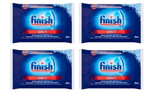 Finish Dishwasher Salt 2kg Four-Pack