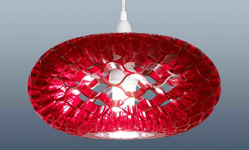 Image 3: Honeycomb Pendant Light Shades