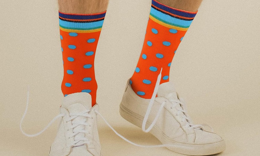 Image 4: 1x, 4x oder 8x Herren-Socken mit geometrischem Muster