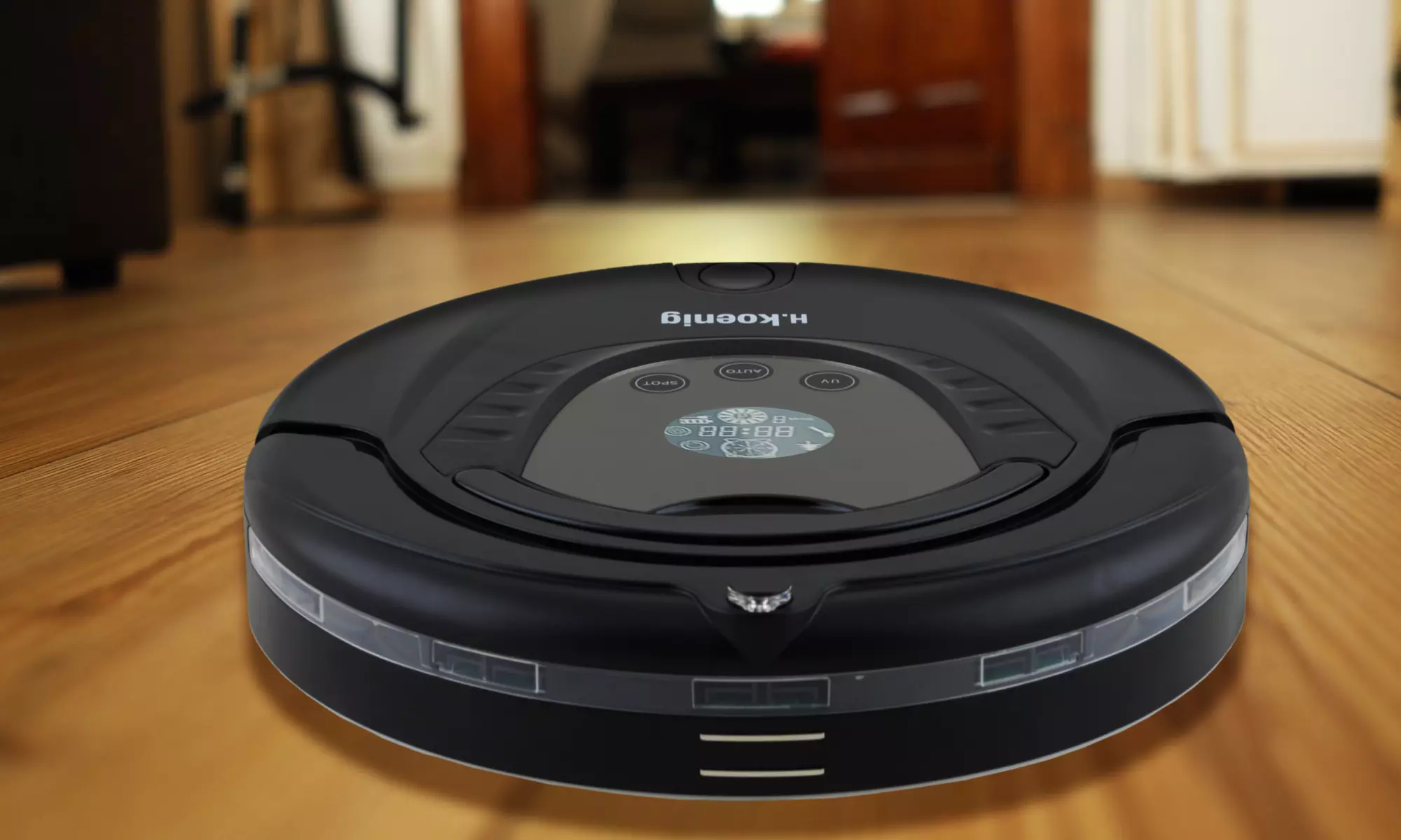 Aspirateur robot intelligent H.Koenig jusqu'à 90 minutes d'autonomie - Primary Image