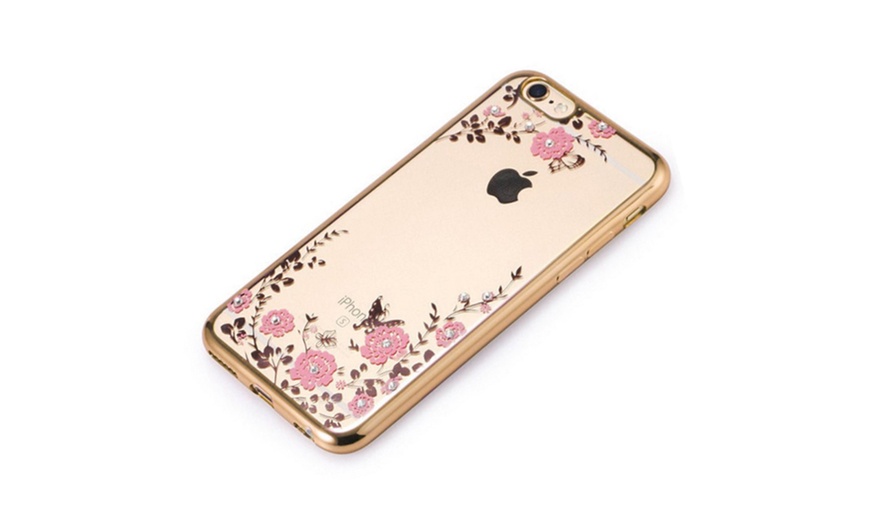 Image 6: Flower-Case mit Strass-Elementen